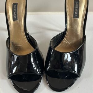 Nine West Black Patent Heels